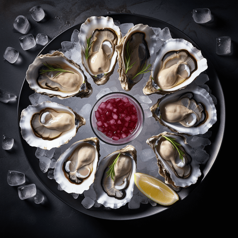 Local Oysters on the HalfShell with Sauce Recipe